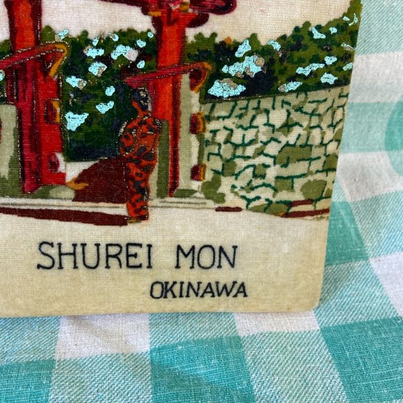 Hand Painted 1950-60s Okinawa Photo Album Shurei Mon - Picture 2 of 10